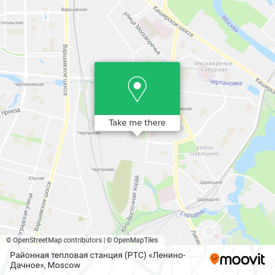 Районная тепловая станция (РТС) «Ленино-Дачное» map