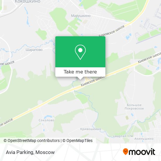 Avia Parking map