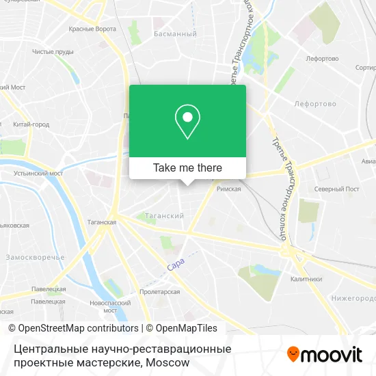 Центральные научно-реставрационные проектные мастерские map