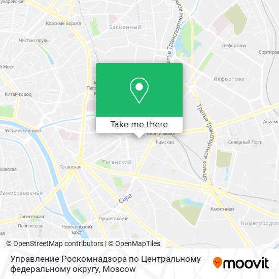 Управление Роскомнадзора по Центральному федеральному округу map