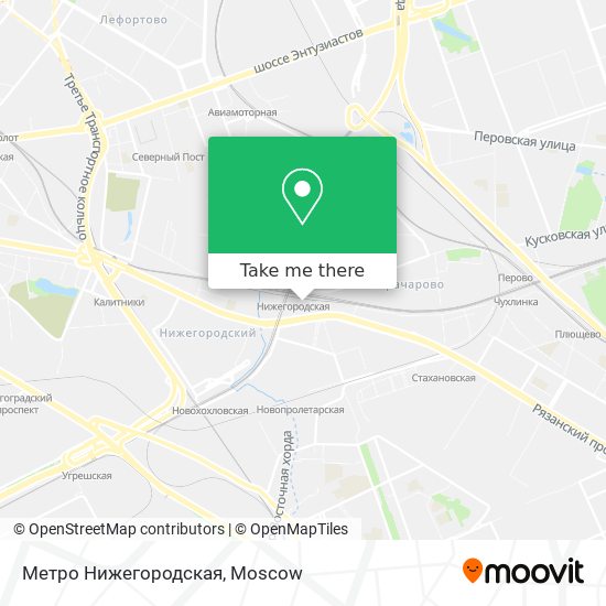 Метро Нижегородская map