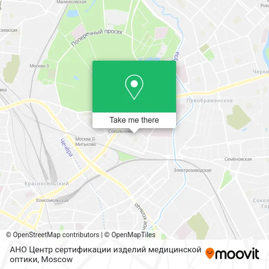 АНО Центр сертификации изделий медицинской оптики map
