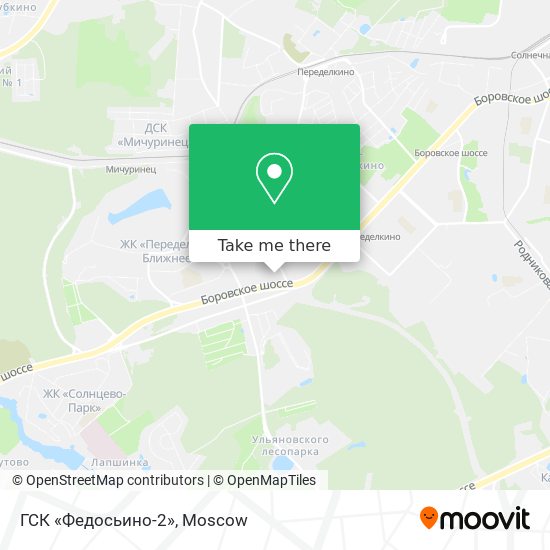 ГСК «Федосьино-2» map