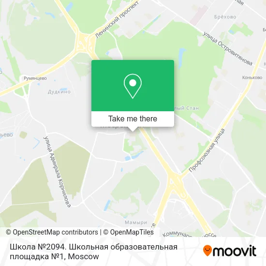Школа №2094. Школьная образовательная площадка №1 map