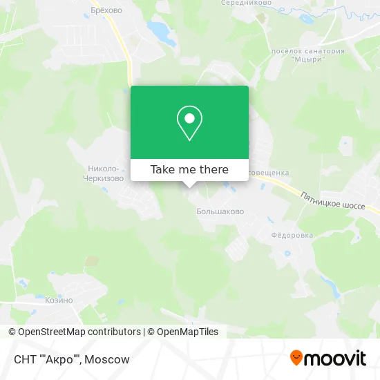 СНТ ""Акро"" map