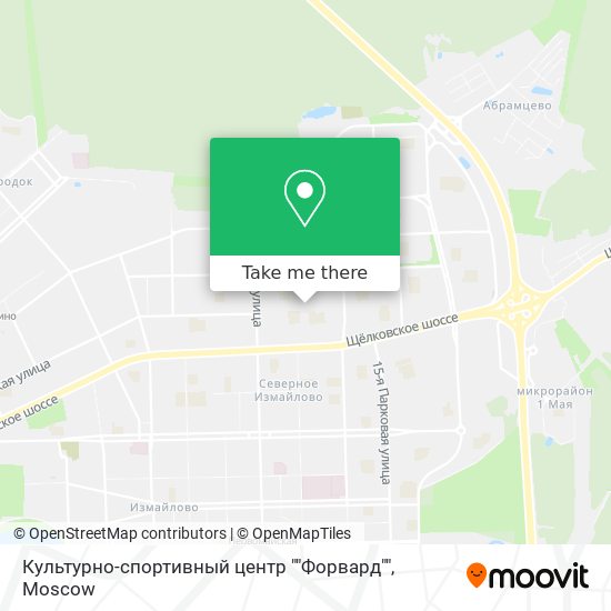 Культурно-спортивный центр ""Форвард"" map