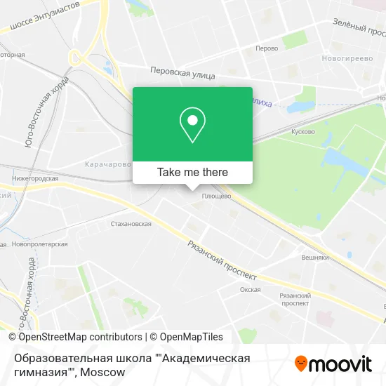 Образовательная школа ""Академическая гимназия"" map