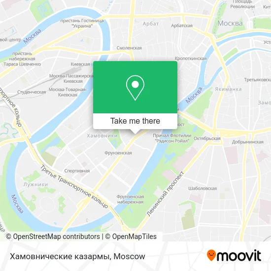 Хамовнические казармы map