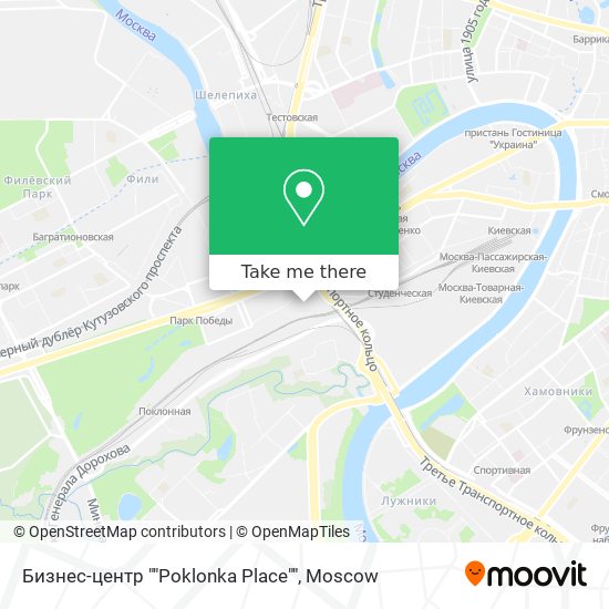 Бизнес-центр ""Poklonka Place"" map