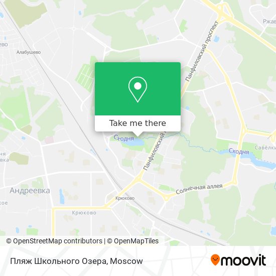 Пляж Школьного Озера map