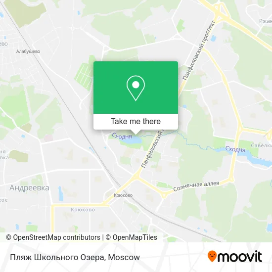 Пляж Школьного Озера map