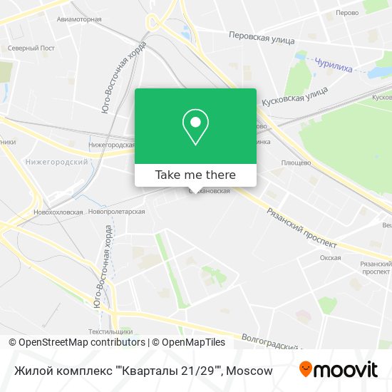 Жилой комплекс ""Кварталы 21 / 29"" map