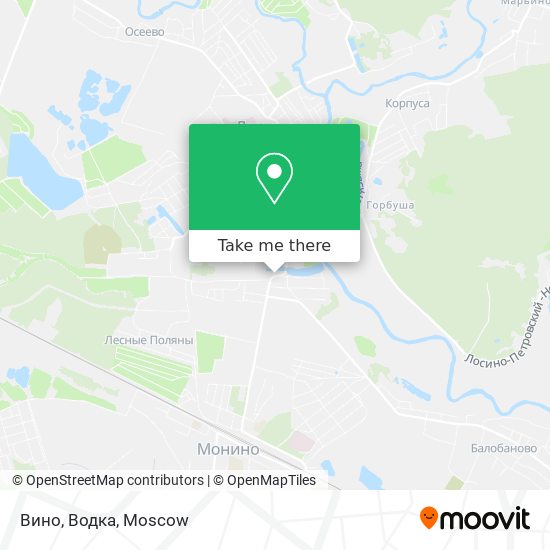 Вино, Водка map