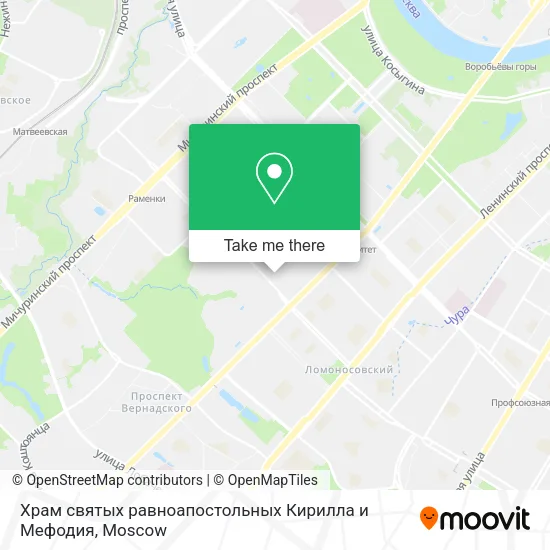 Храм святых равноапостольных Кирилла и Мефодия map