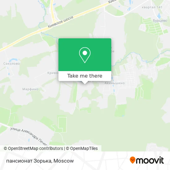 пансионат Зорька map