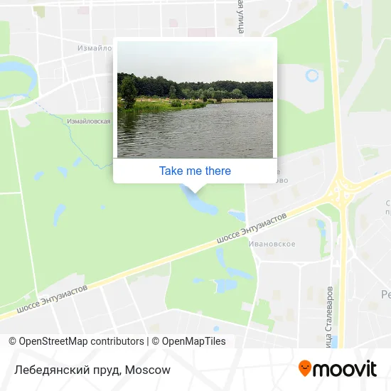 Лебедянский пруд map