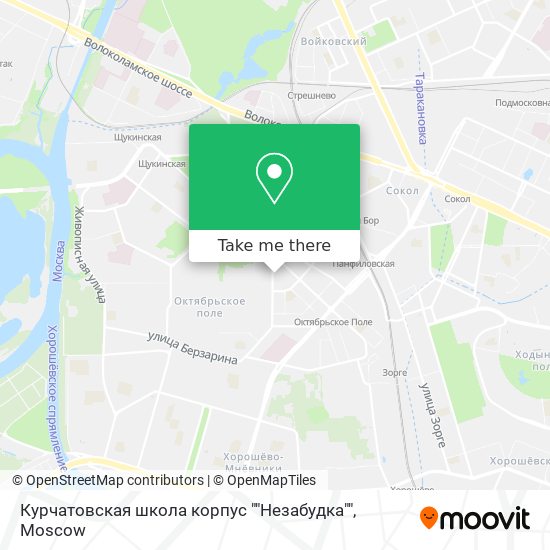 Курчатовская школа корпус ""Незабудка"" map