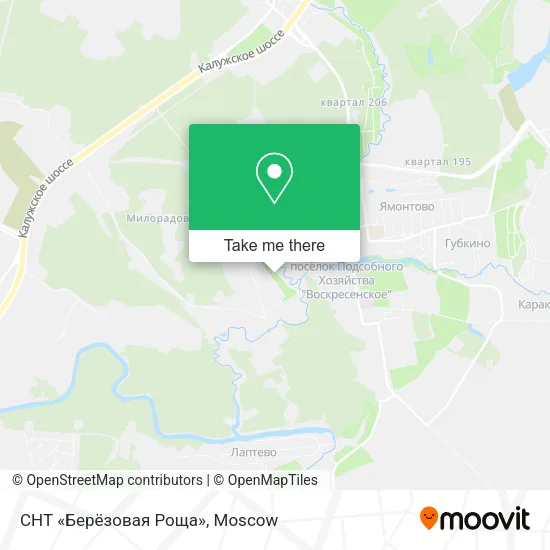 СНТ «Берёзовая Роща» map