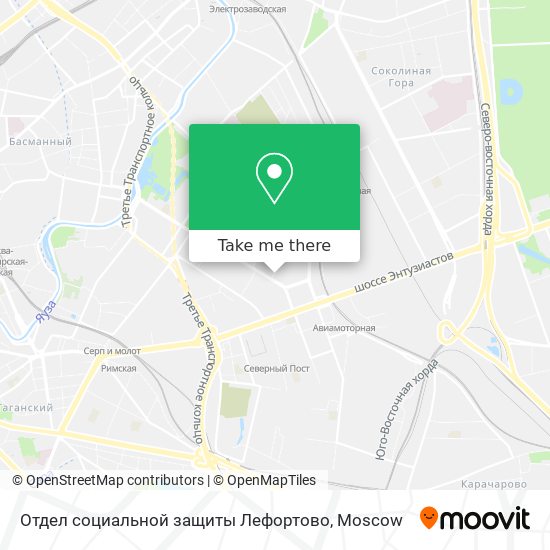 Отдел социальной защиты Лефортово map