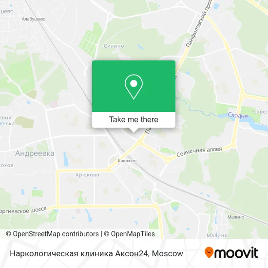 Наркологическая клиника Аксон24 map