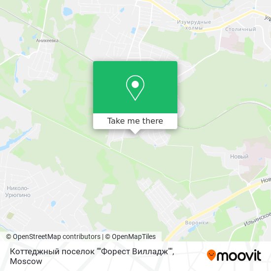 Коттеджный поселок ""Форест Вилладж"" map