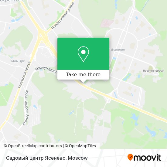 Садовый центр Ясенево map