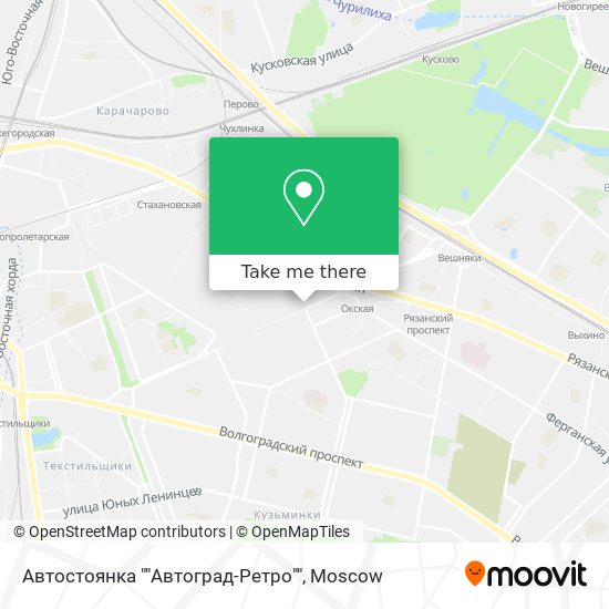 Автостоянка ""Автоград-Ретро"" map