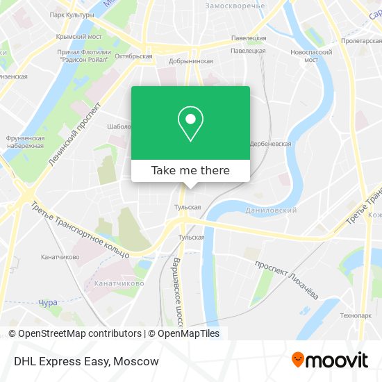 DHL Express Easy map