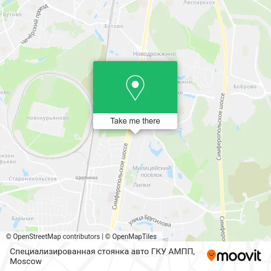 Специализированная стоянка авто ГКУ АМПП map