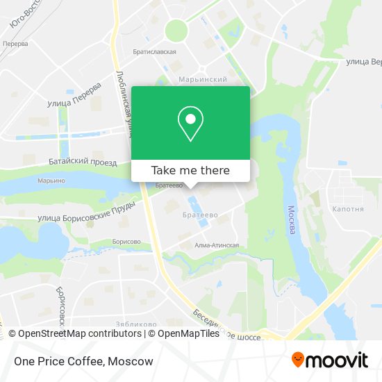 One Price Coffee map