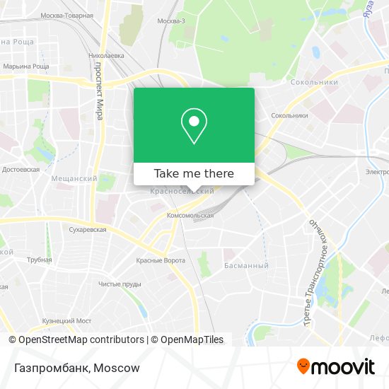 Газпромбанк map