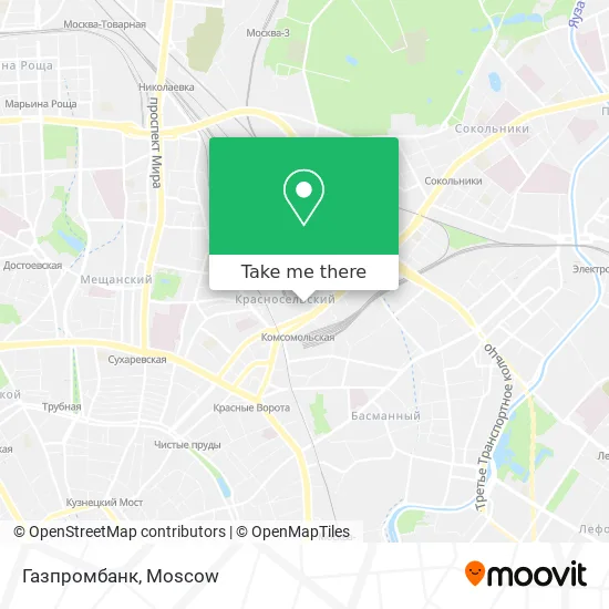 Газпромбанк map