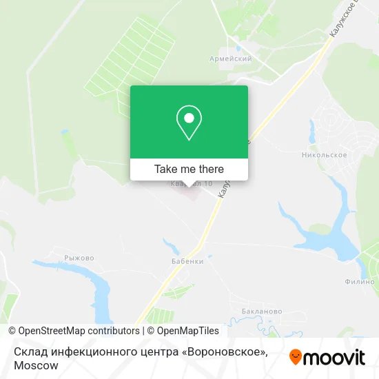 Склад инфекционного центра «Вороновское» map