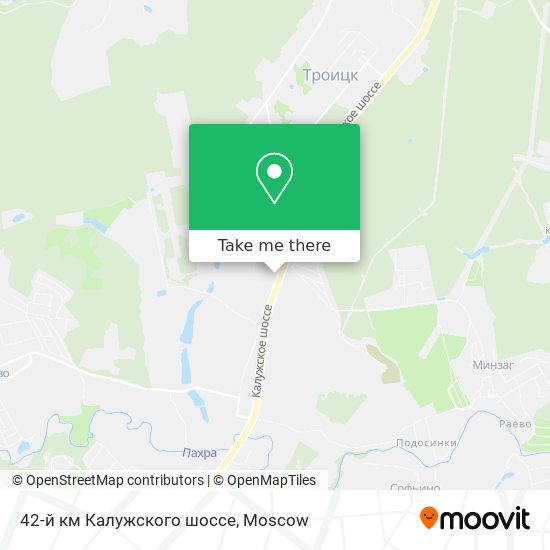 42-й км Калужского шоссе map
