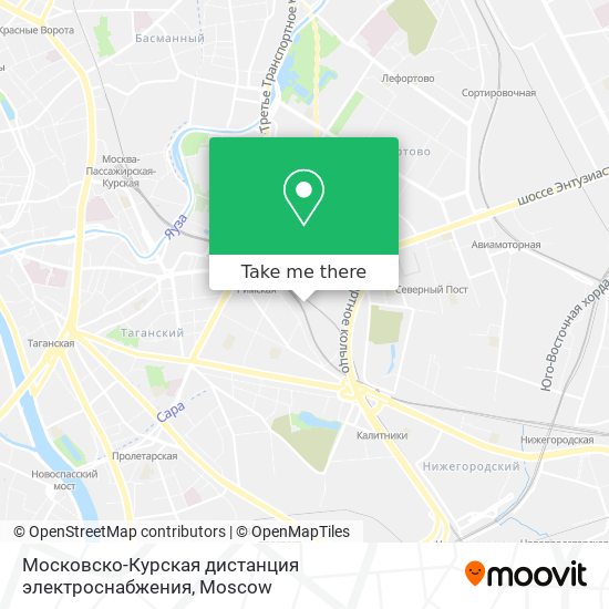 Московско-Курская дистанция электроснабжения map