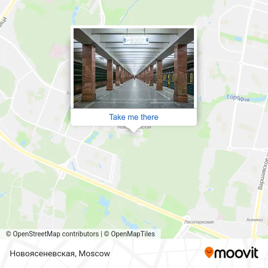 Новоясеневская map