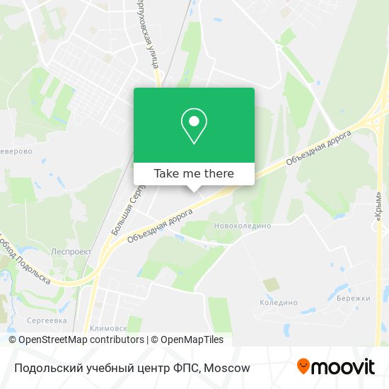 Подольский учебный центр ФПС map