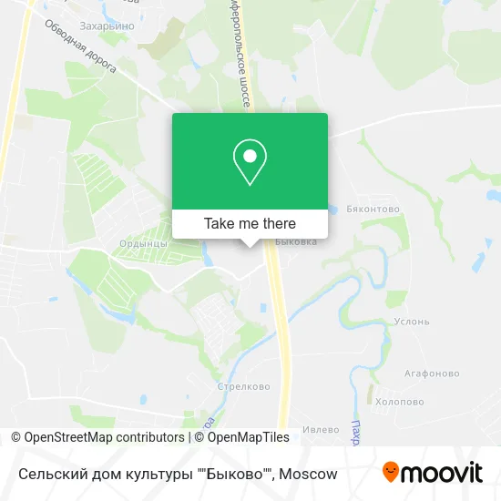 Сельский дом культуры ""Быково"" map