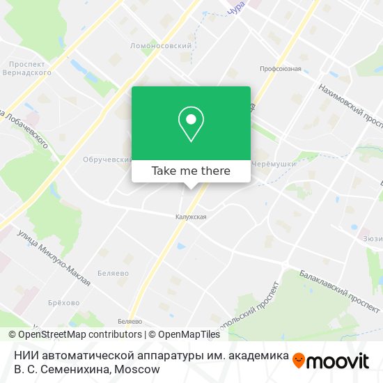 НИИ автоматической аппаратуры им. академика В. С. Семенихина map