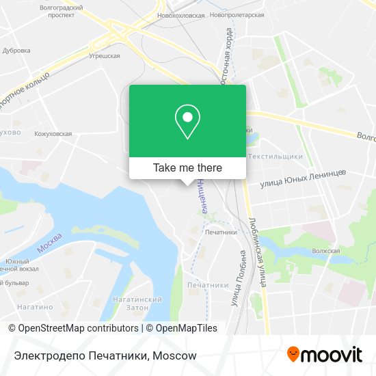 Электродепо Печатники map