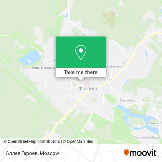 Аллея Героев map