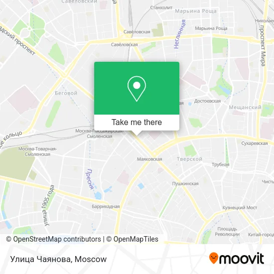 Улица Чаянова map