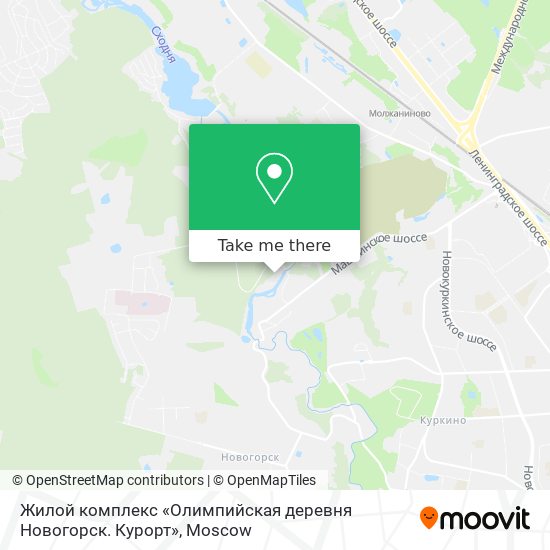 Жилой комплекс «Олимпийская деревня Новогорск. Курорт» map