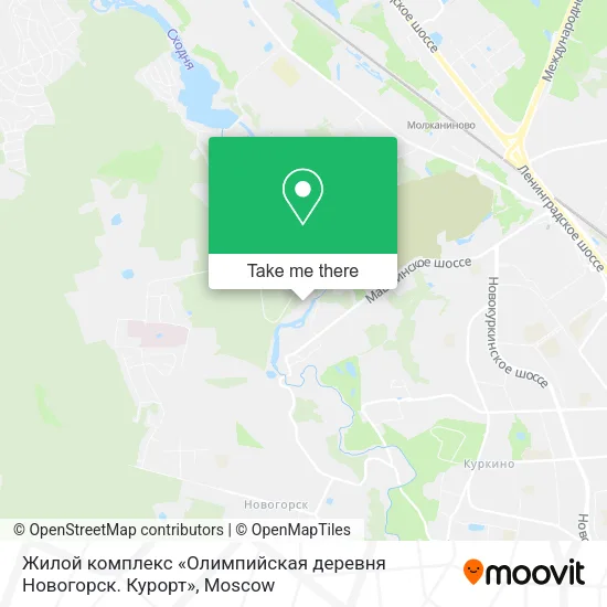 Жилой комплекс «Олимпийская деревня Новогорск. Курорт» map