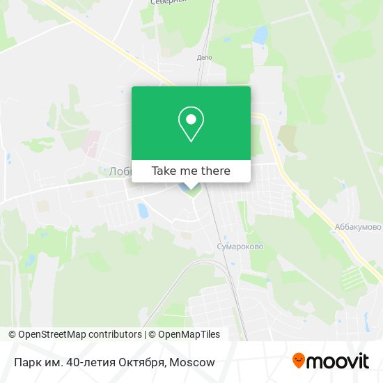 Парк им. 40-летия Октября map