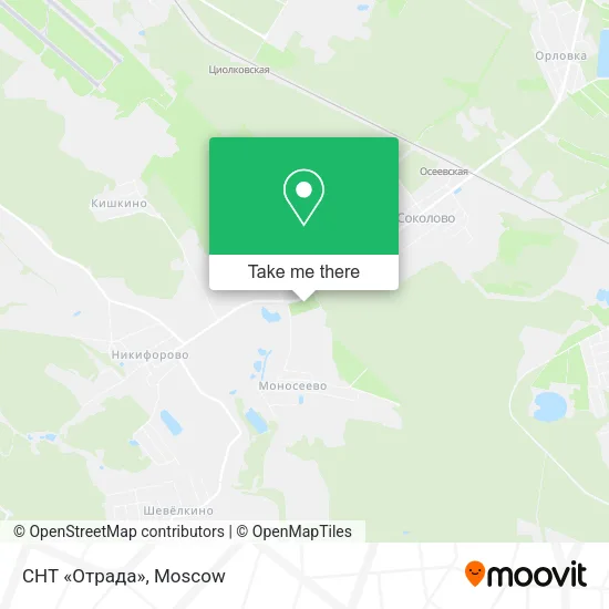 СНТ «Отрада» map