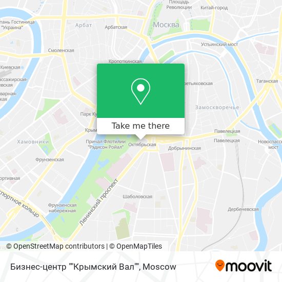 Бизнес-центр ""Крымский Вал"" map