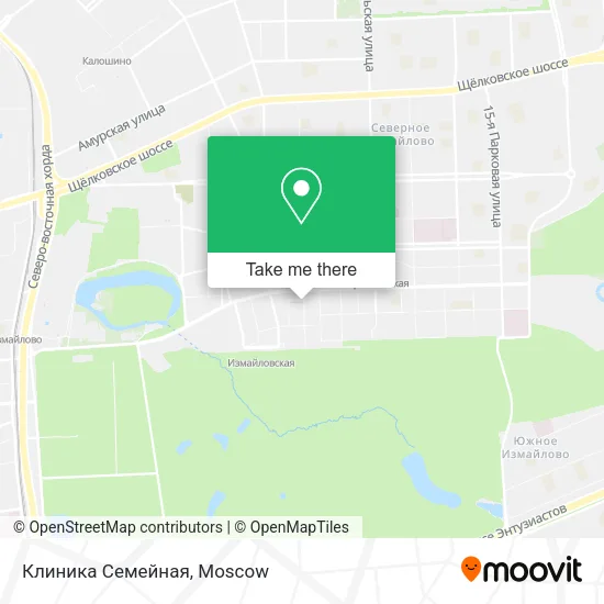 Клиника Семейная map