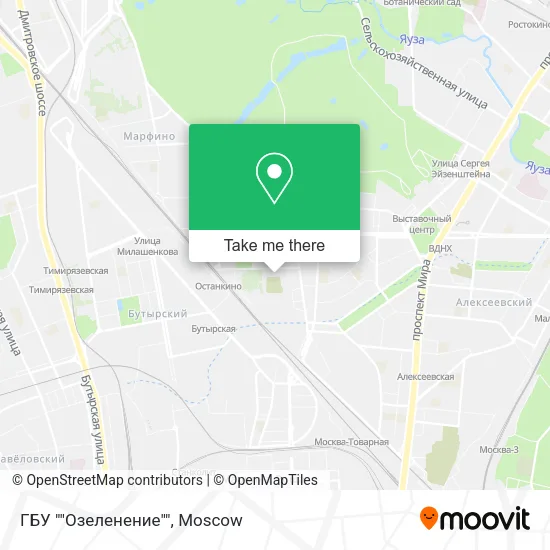 ГБУ ""Озеленение"" map