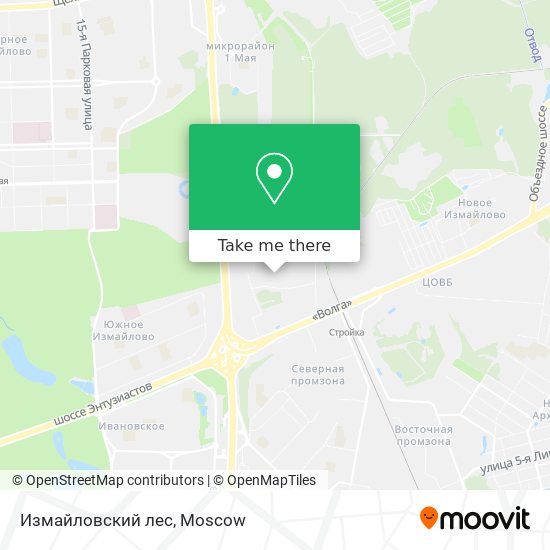 Измайловский лес map